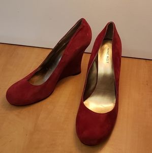 Red Nine West Heels